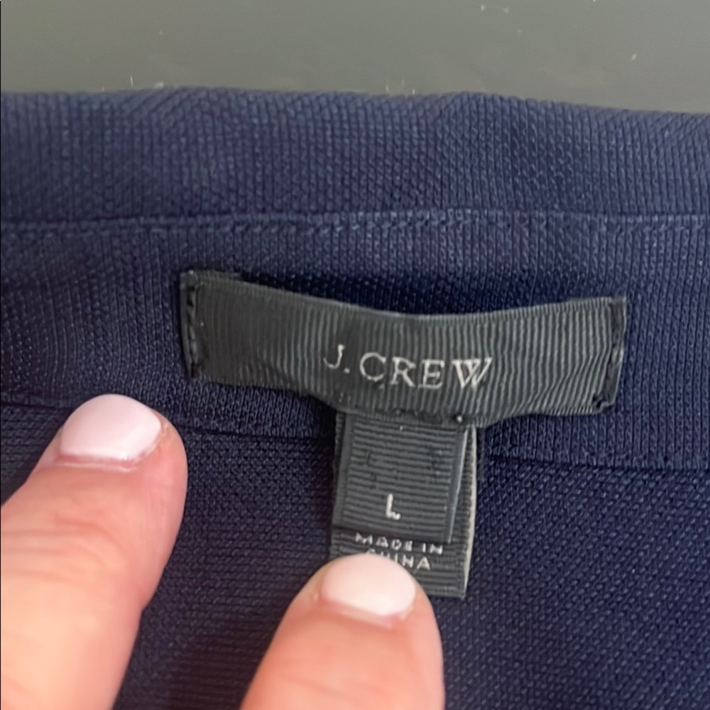 J. Crew Women's Navy Button Down Shirt